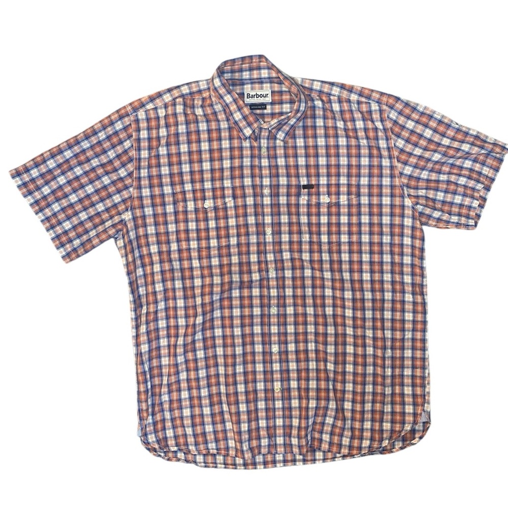 Barbour Plaid Button Down Polo - image 1